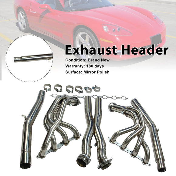 Exhaust Header Fit Chevy Corvette C6 LS2 LS3 2005-2013