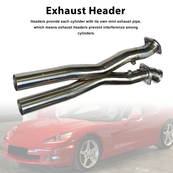 Exhaust Header Fit Chevy Corvette C6 LS2 LS3 2005-2013