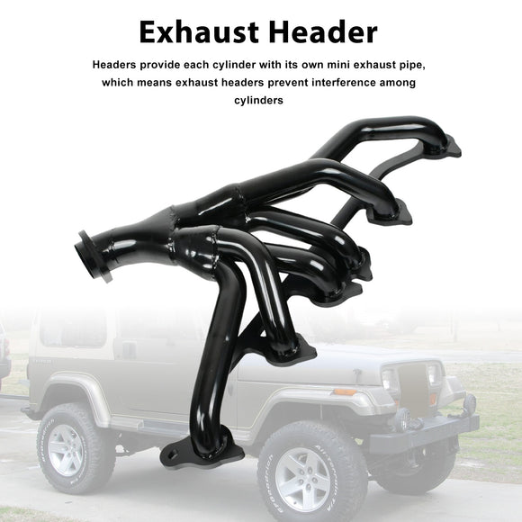 Exhaust Manifold Header Fit Jeep Wrangler Cherokee 1991-1999