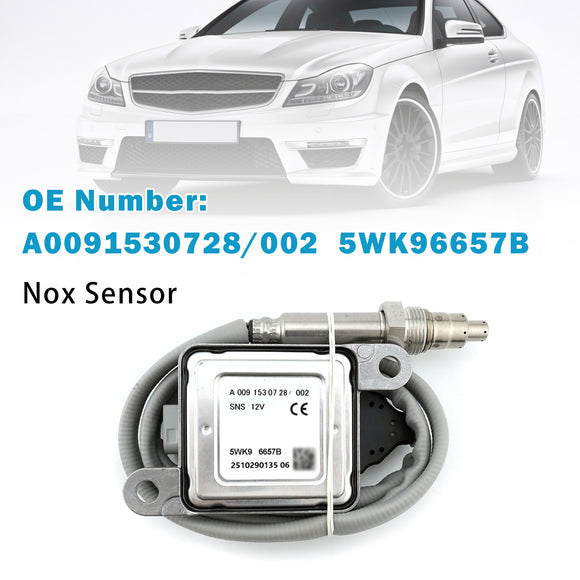 12V Nitrogen Oxide Sensor A0081531228 5WK96657B For Mercedes-Benz