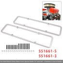 Small Block 1/2Inch3/8Inch Valve Cover Spacer 500 Riser 350 For Shaft Mount Roller-4