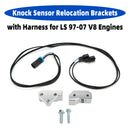 Knock Sensor Relocation Brackets with Harness for LS 97-07 V8 Engines-3