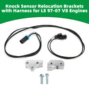 Knock Sensor Relocation Brackets with Harness for LS 97-07 V8 Engines-5