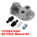 15708 Oil Filter Mount Kit 1/2 in NPT Female Ports 3/4-16 in Center Thread-5