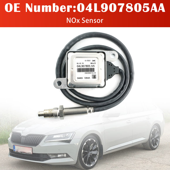 Nitrogen Oxide NOx Sensor 04L907805AA For SKODA SUPERB 3 SEAT ATECA VW Passat B8