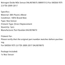 Nitrogen Oxide NOx Sensor 04L907807S 5WK97312 For SKODA YETI 2.0 TDI 2009-2017-12