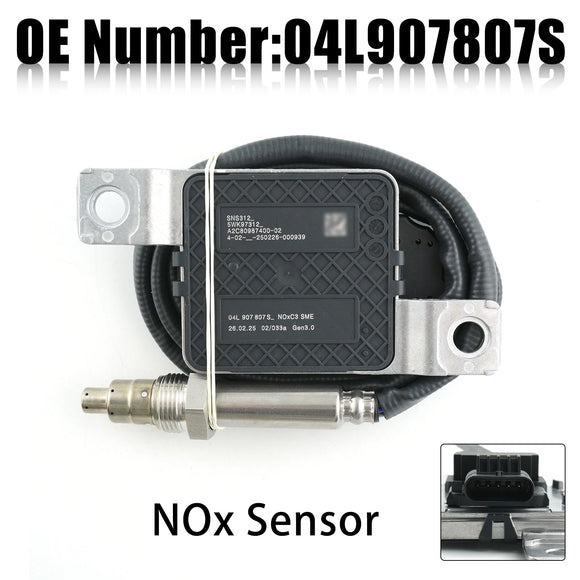 Nitrogen Oxide NOx Sensor 04L907807S 5WK97312 For SKODA YETI 2.0 TDI 2009-2017