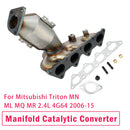 Catalytic Converter For Mitsubishi Triton MN ML MQ MR 2.4L 4G64 06-15-7