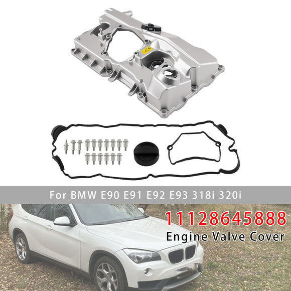 Engine Valve Cover W/ Gasket 11128645888 For BMW N46 N46N E90 E91 318i 320i