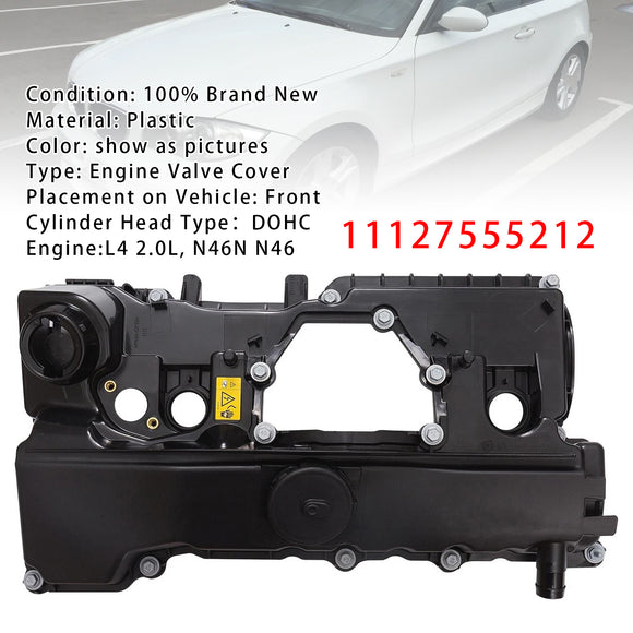 Engine Valve Cover W/ Gasket 11127555212 For BMW N46 And N46N Motor