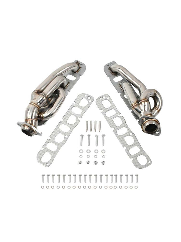 Steel Exhaust Manifold Header Fit Dodge Ram 1500 2009-2018 5.7L 1-5/8"