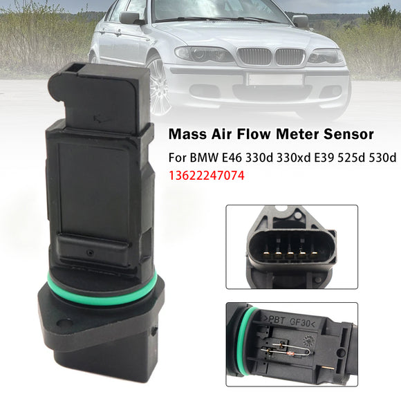 Mass Air Flow Meter Sensor For BMW E46 330d 330xd E39 525d 530d 13622247074