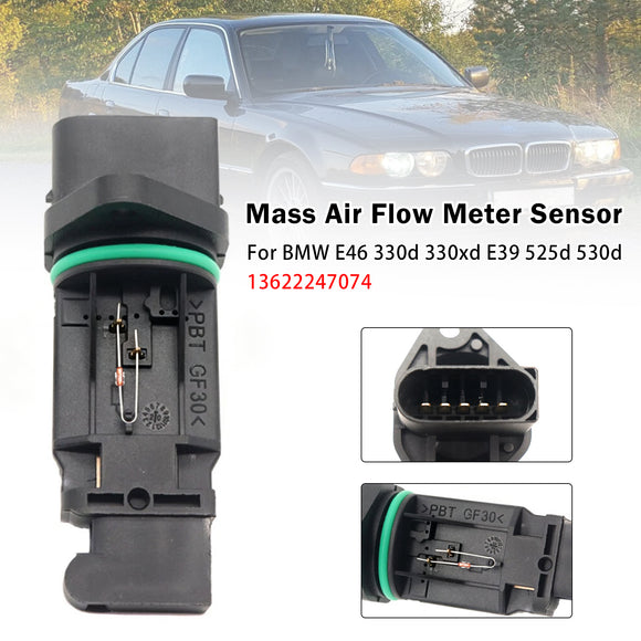 Mass Air Flow Meter Sensor For BMW E46 330d 330xd E39 525d 530d 13622247074