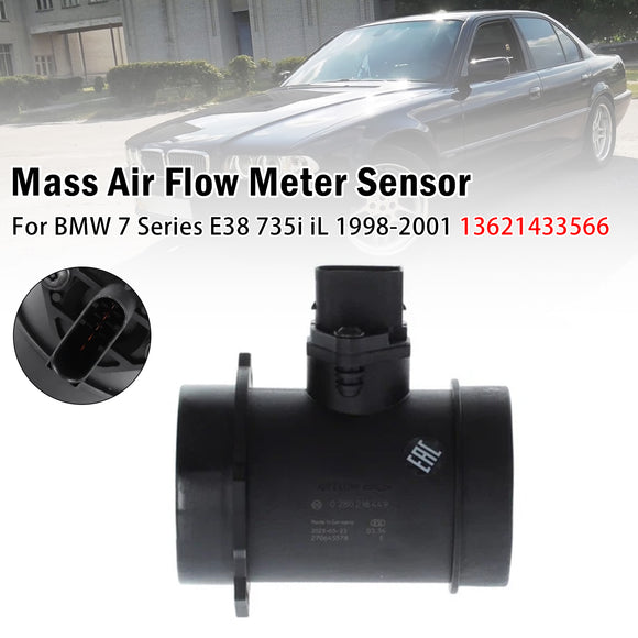 Mass Air Flow Meter Sensor For BMW 7 Series E38 735i iL 1998-2001 13621433566
