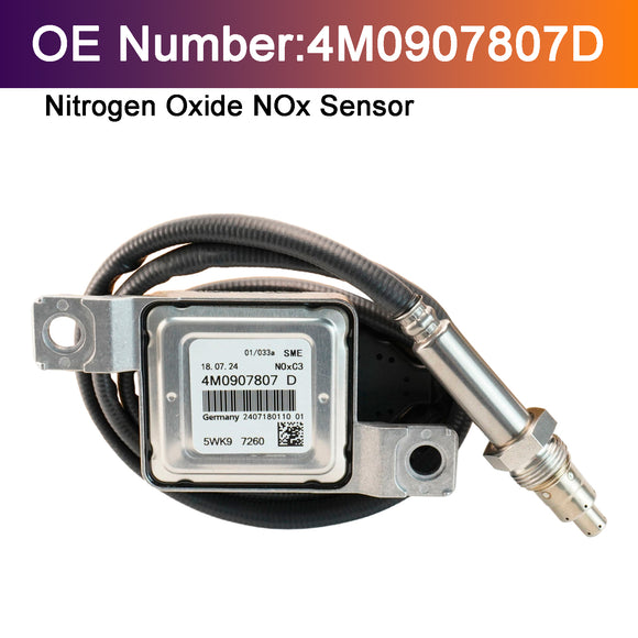 Nitrogen Oxide NOx Sensor 4M0907807D For Audi Q7 VW Touareg 3.0L 2015-2021