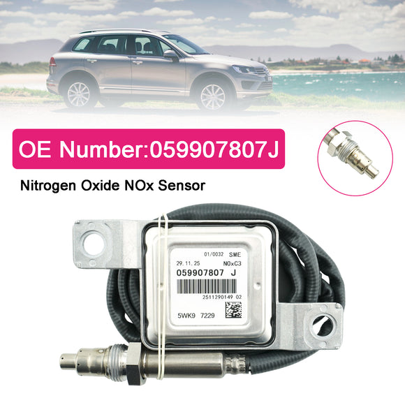 Nitrogen Oxide NOx Sensor 059907807J 5WK97229 For VW Touareg TDI V6 A4 S4 A5 S5