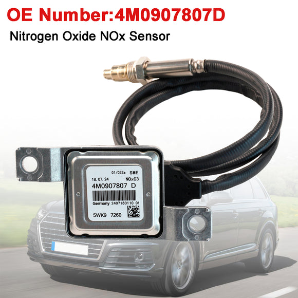 Nitrogen Oxide NOx Sensor 4M0907807D For Audi Q7 VW Touareg 3.0L 2015-2021