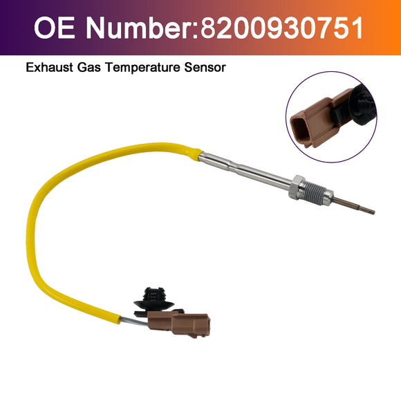 OPEL MOVANO B Van X62 2.3 CDTI FWD FV 05.2010-107KW 146HP 2298cc Van behind turbocharger Exhaust Gas Temperature Sensor 8200930751