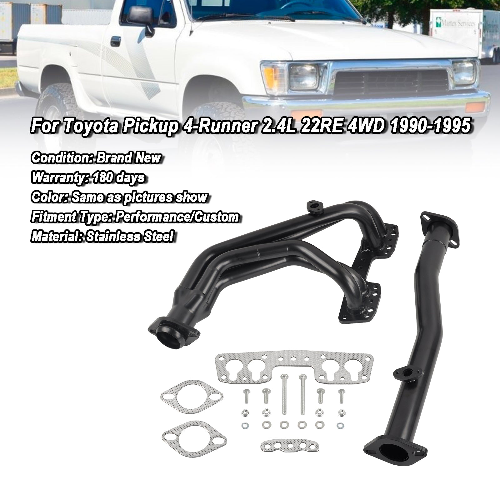 Abgaskrümmer-Header Fit Toyota Pickup 4-Runner 2.4L 22RE 4WD 1990-1995