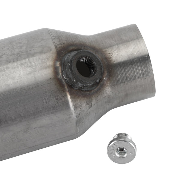 Convertisseur catalytique universel 2X 2,5" 425250 en acier inoxydable à haut débit