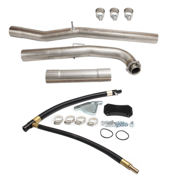 Kit de suppression du filtre à particules diesel (DPF) et du collecteur d'échappement (EGR) pour Chevy GMC LML 6.6 (2015-2016) (4 pouces)