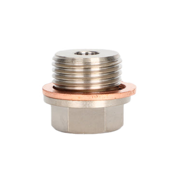 Pressure Temperature Gauge Sender Adapter 1/8 Inch NPT to M18 x 1.5 Male