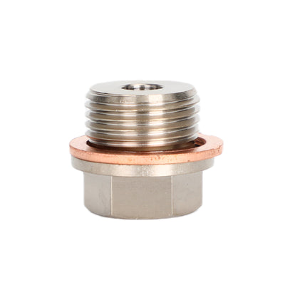 Pressure Temperature Gauge Sender Adapter 1/8 Inch NPT to M18 x 1.5 Male