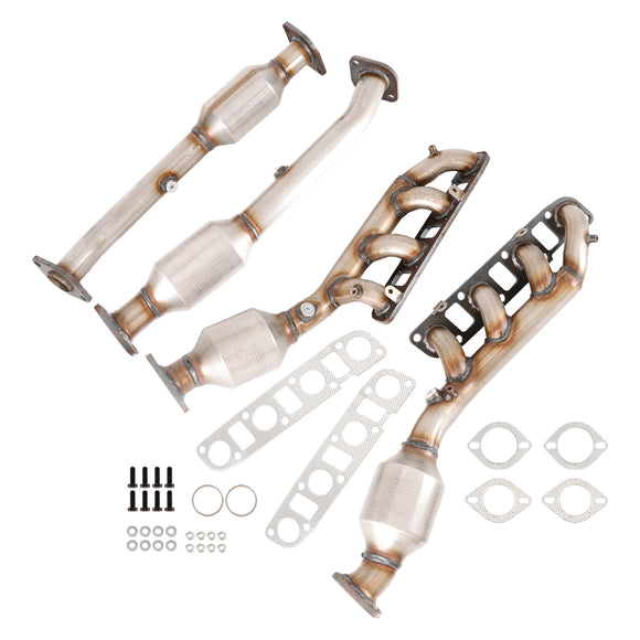 Nissan 2004-2015 Titan 5.6L 16478 16479 16488 16489 Collecteur Convertisseurs catalytiques Avant et arrière Tous les 4