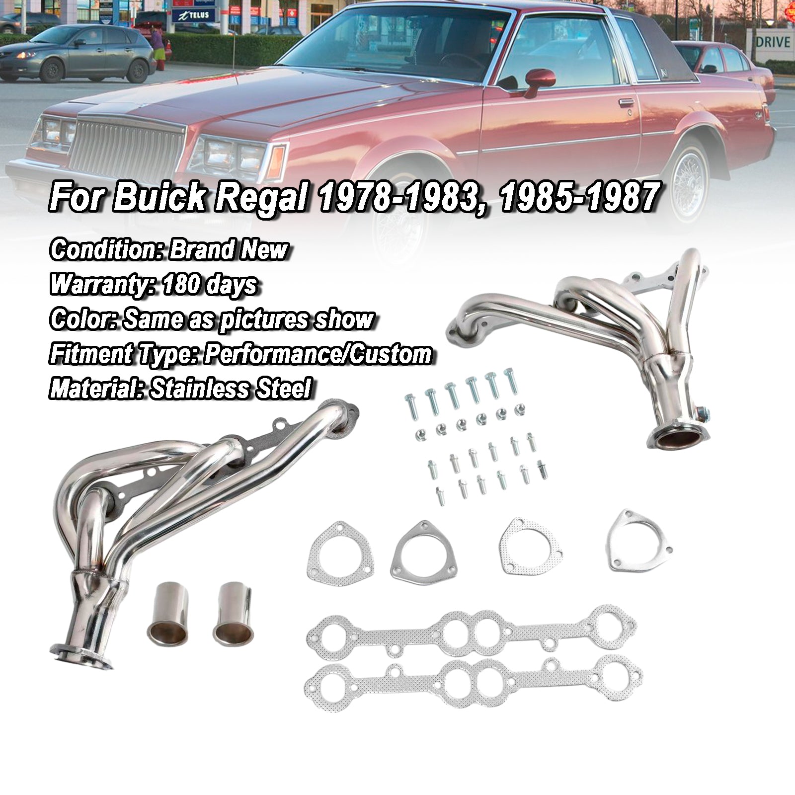 Exhaust Manifold Header Fit Chevrolet Camaro Malibu Fit Buick 5.0L 5.7L V8