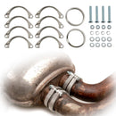 BMW 3 Series 07/1999-08/2006 E46 M3 Exhaust Flange Muffler Back Box Rusted Flange Clamp Repair-2