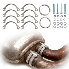 BMW 3er-Reihe 07/1999-08/2006 E46 M3 Auspuffflansch Schalldämpfer Back Box verrostete Flanschklemme Reparatur - 0