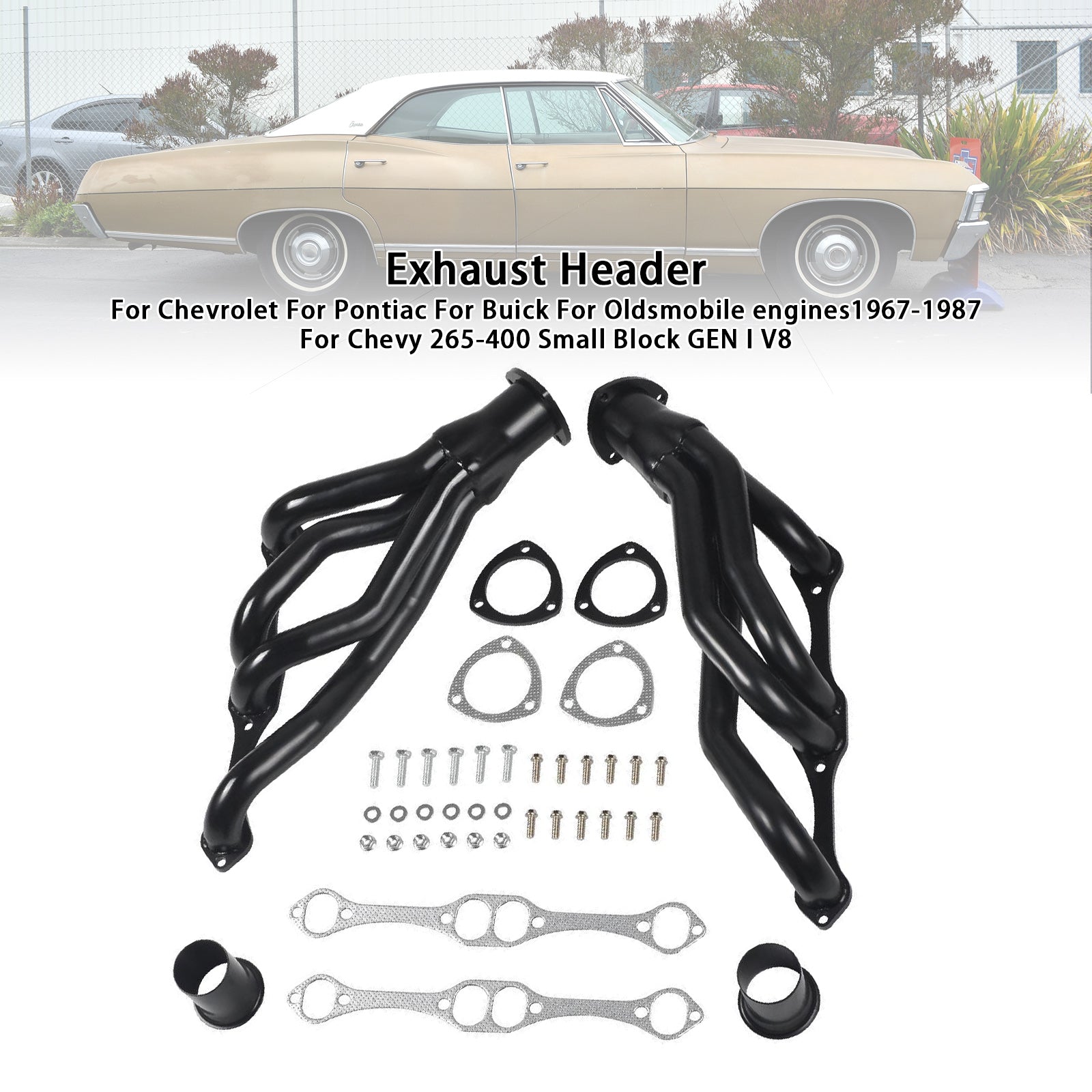 1967-1987 Chevrolet Pontiac Buick Oldsmobile engines Exhaust Manifold Header