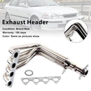 Stainless Exhaust Manifold Header Fit Honda Civic Del Sol 1.6L 4-1 1994-1997-7
