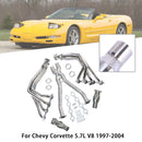 Collecteurs d'échappement et tube en X en acier inoxydable pour Chevrolet Corvette C5 LS1 LS6 97-04-7