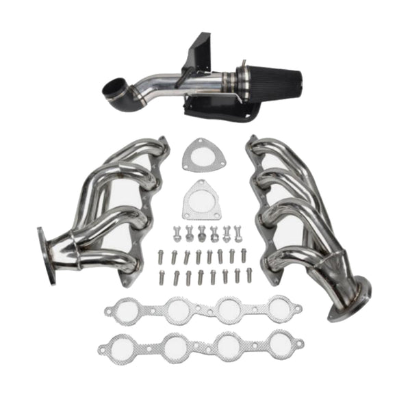 Air Intake Exhaust Header Fit Chevy Fit GMC Avalanche Silverado 2000-2006 V8
