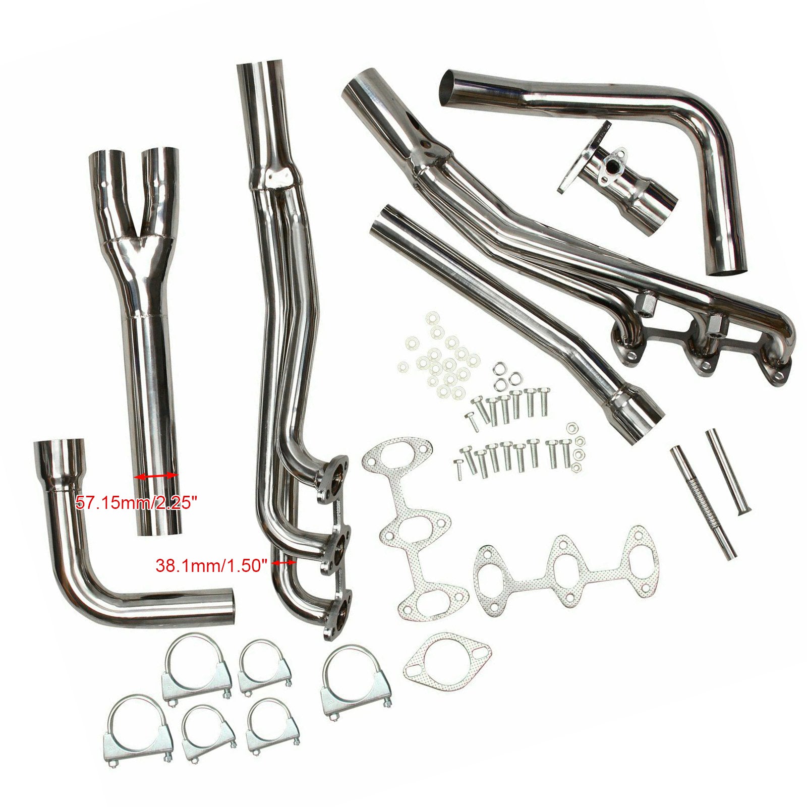 Toyota 1988-1995 4Runner Pickup 3.0L V6 Stainless Exhaust Manifold Headers - 0