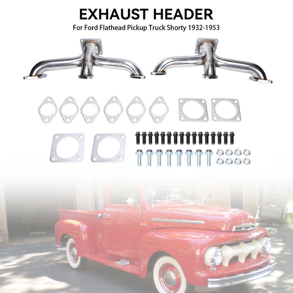 Collecteur d'échappement pour pick-up Flathead Shorty V8 Ford 1932-1953