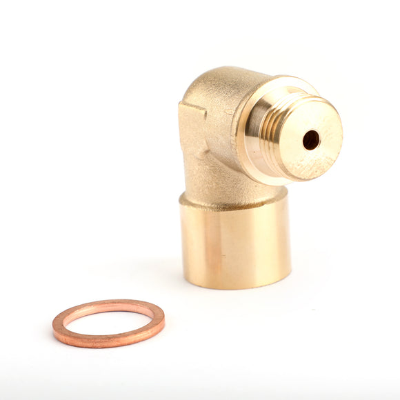 1PC M18X1.5 02 Bung Extension O2 Oxygen Sensor Angled Extender Spacer 90 Degree