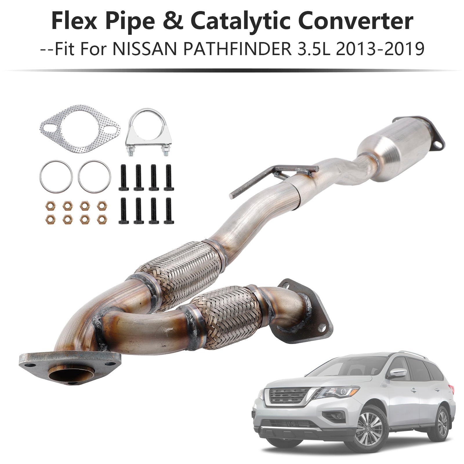 Nissan Murano 3.5L 2008-2019 Flex Pipe & Catalytic Converter