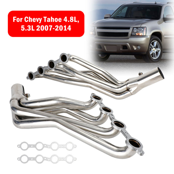 Kit de collecteur d'échappement à tube long pour GMC Sierra 1500 4,8 L, 5,3 L, 6,0 L et 6,2 L (2007-2013)