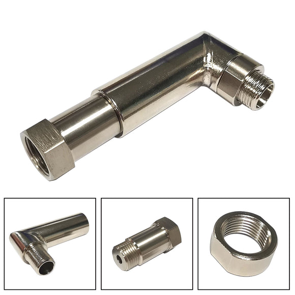M18 x 1,5 O2 Sauerstoff Spacer Sensor abgewinkelt Extender 90 Grad O2 Bung Verlängerung
