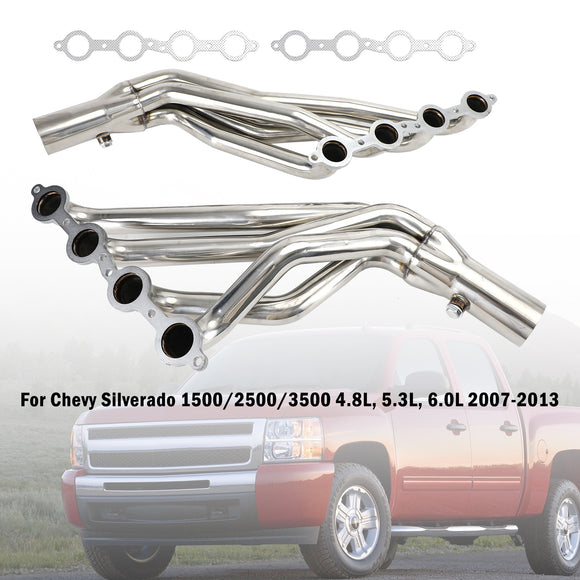 Kit de collecteur d'échappement à tube long pour GMC Sierra 1500 4,8 L, 5,3 L, 6,0 L et 6,2 L (2007-2013)