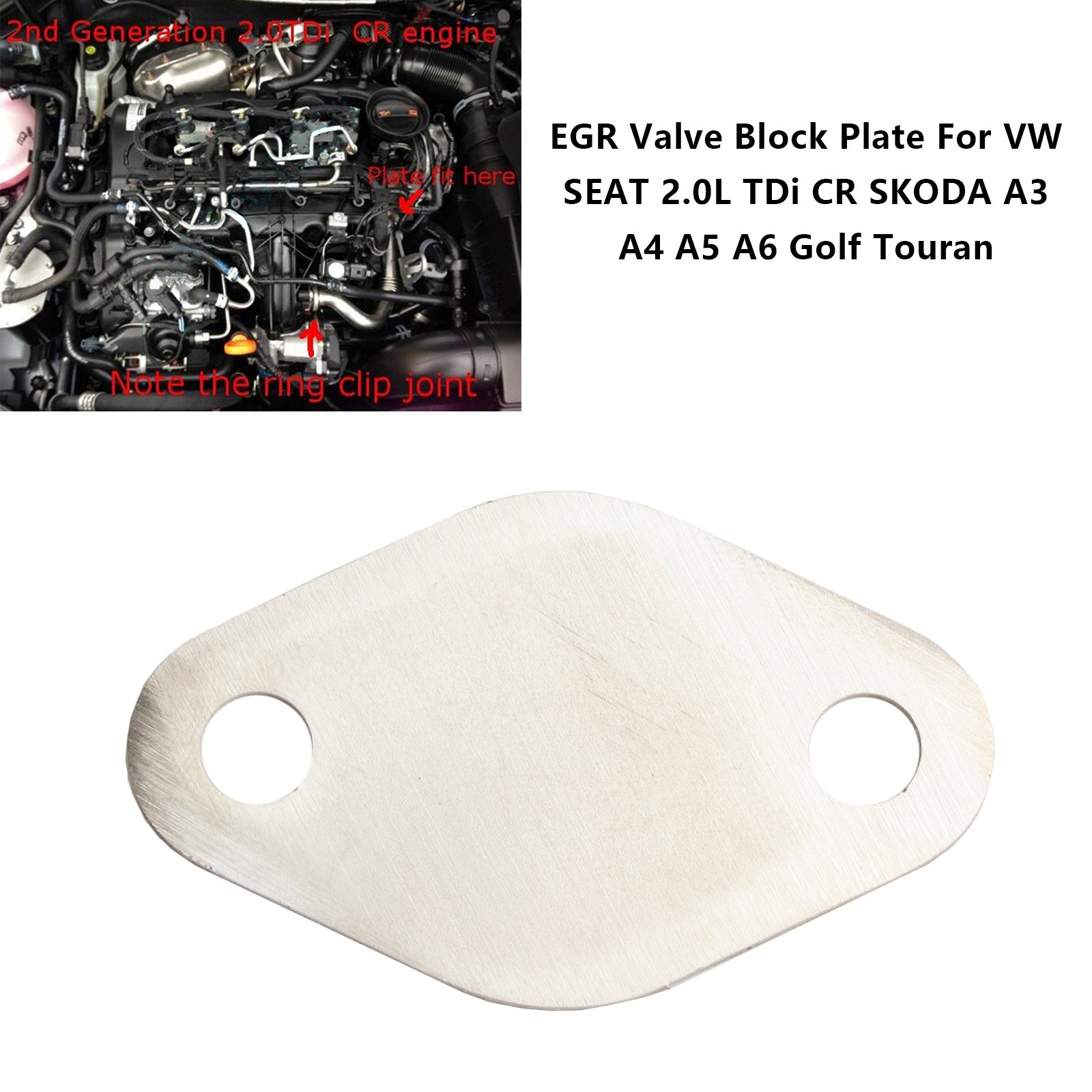 EGR Ventil Block Platte Für VW SITZ 2,0 L TDI CR SKODA A3 A4 A5 A6 Golf Touran