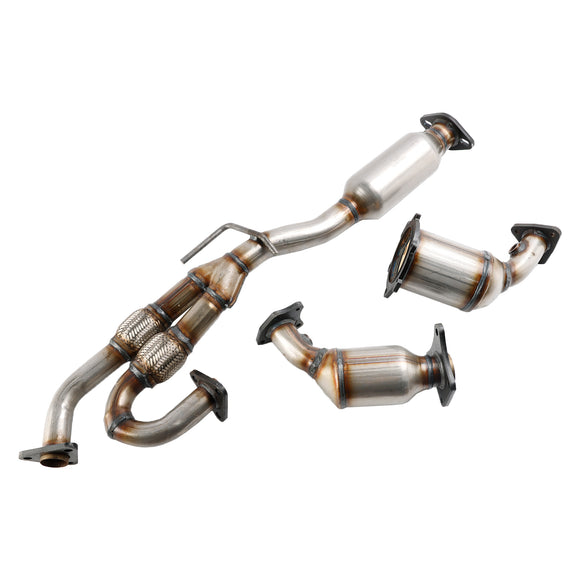 Nissan Murano 3,5 L 2003-2007 : lot de 3 catalyseurs