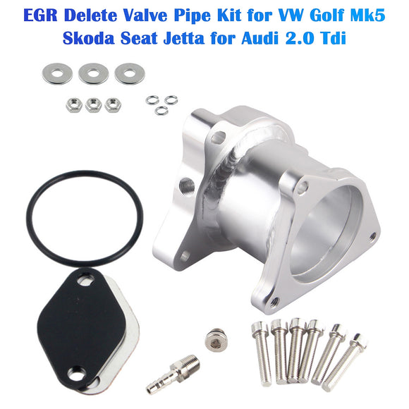 Kit de suppression de vanne EGR pour VW Golf Mk5, Skoda, Seat, Jetta et Audi 2.0 Tdi