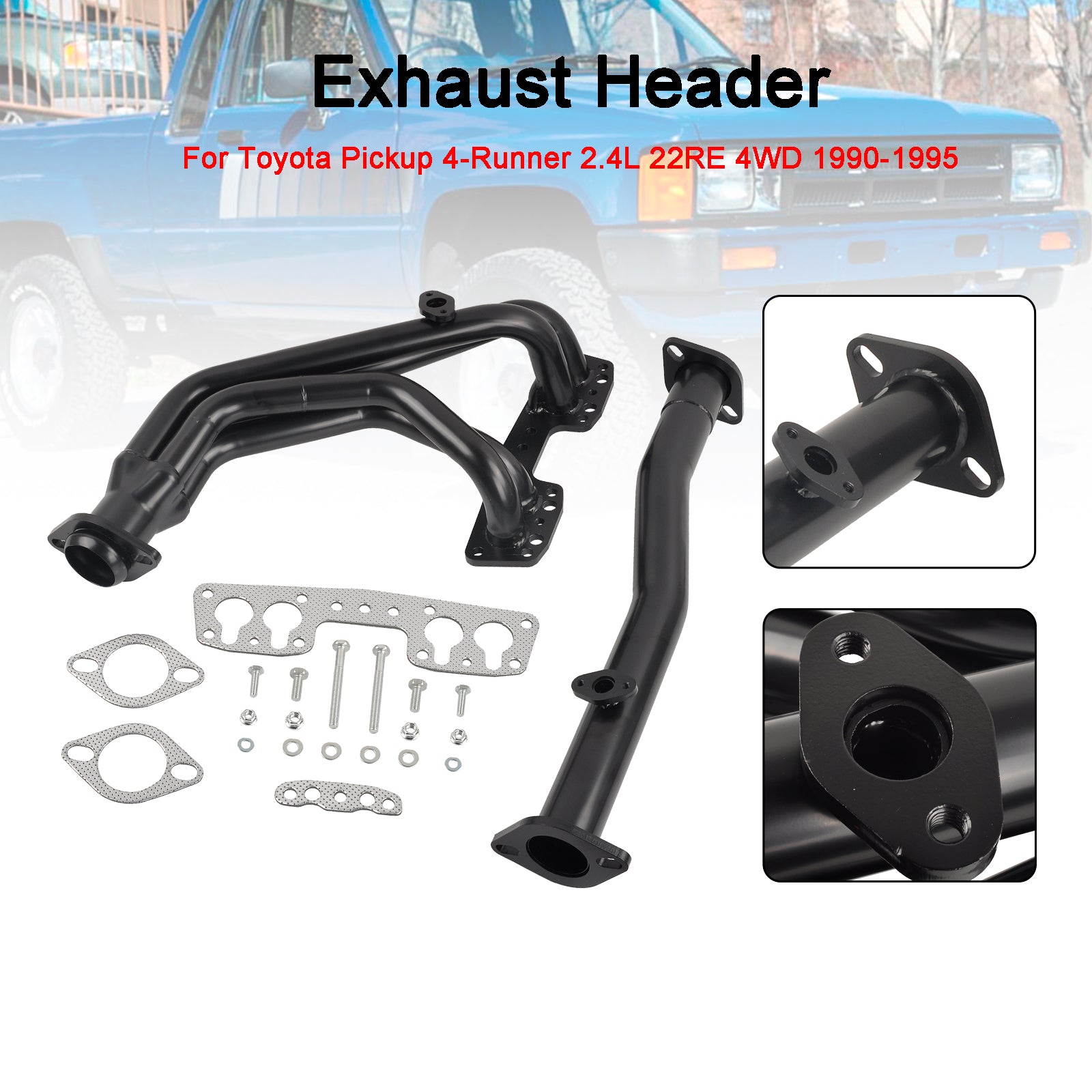 Toyota 1990-1995 Pickup 4-Runner 2.4L 22RE 4WD Exhaust Manifold Header