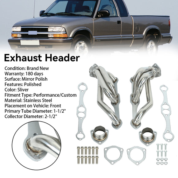 Collecteurs d'échappement pour petits blocs moteurs Chevrolet Blazer S10 S15 V8 GMC