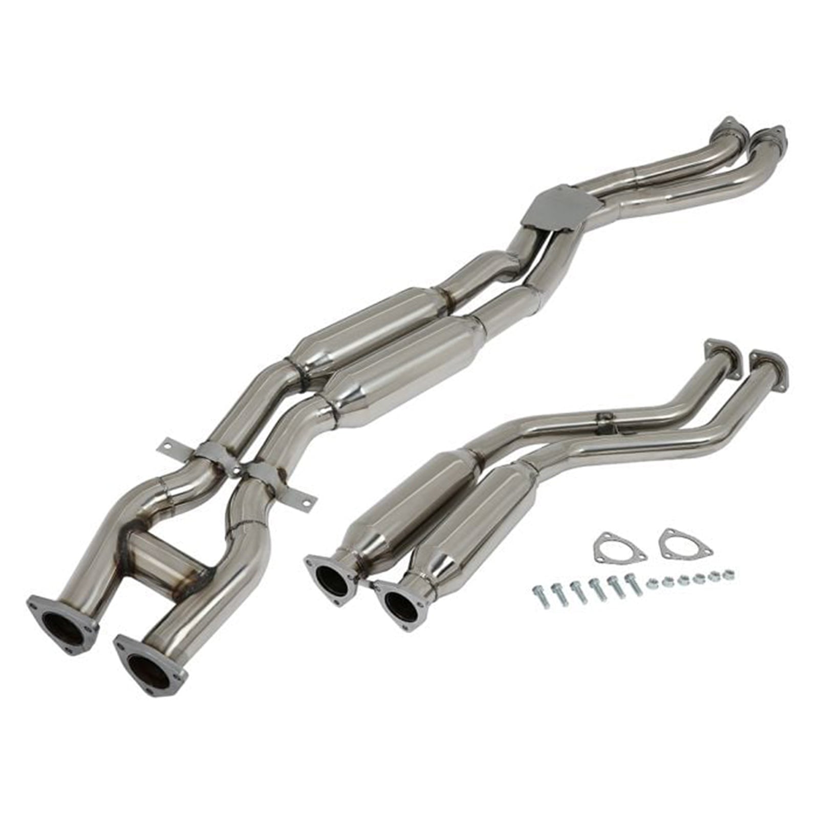 BMW 1999 2001 2003-2006 M3 3.2L Catback Exhaust System Down Pipe Rounded Front Pipe Muffler