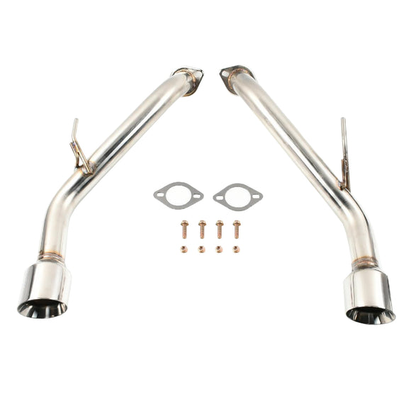 Muffler Axle Back Double Wall Dual Tips Exhaust Pipe for Infiniti Q50 2014-UP