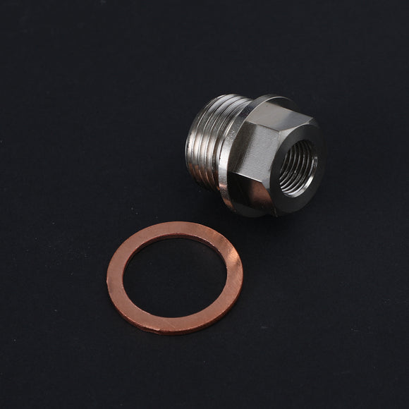 1/8 Inch NPT to M18 x 1.5 Male Pressure Temperature Gauge Sender Adapter